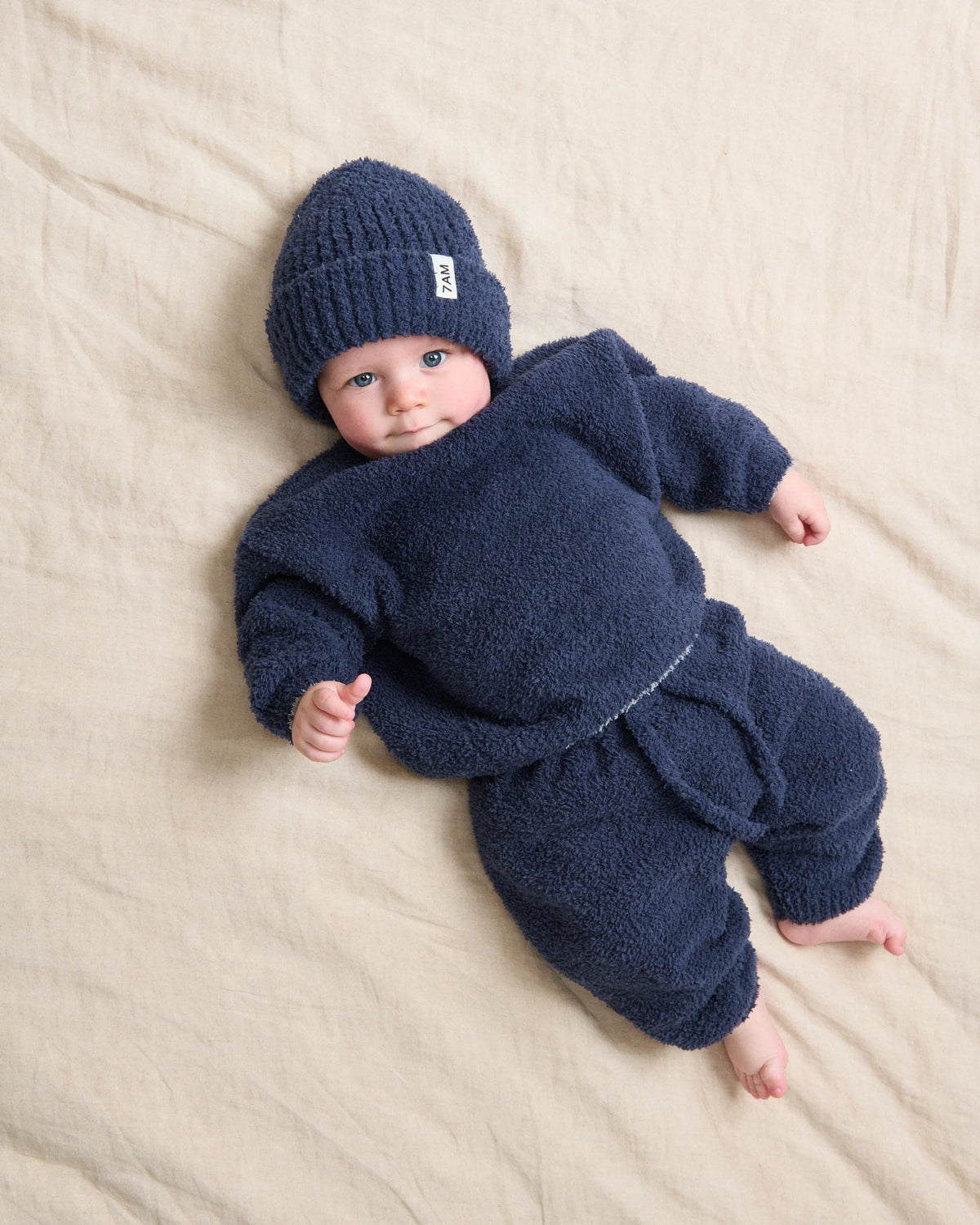 7AM Navy BOXY SWEATER • FUZZY - Online Exclusive