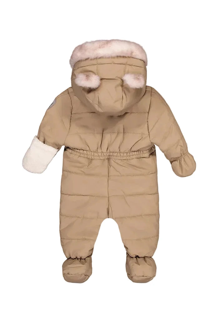 Deux Par Deux Baby One Piece Snowsuit For Car Seats Taupe - Online Exclusive