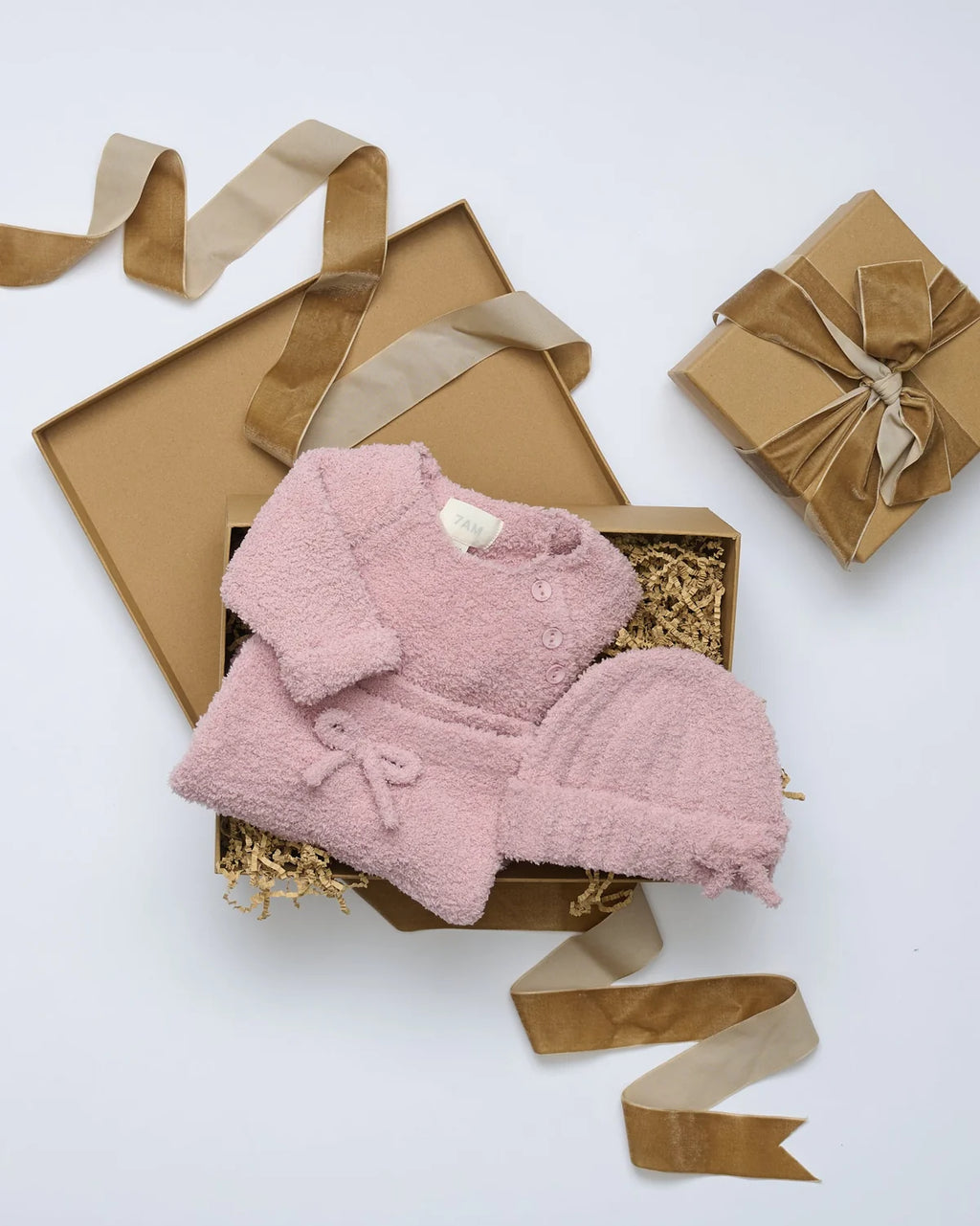 7AM Ash Rose Infant Set Fuzzy - Online Exclusive
