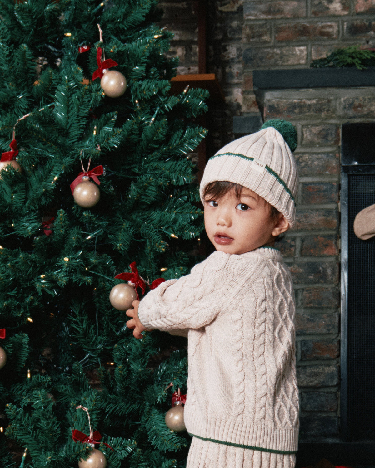 7Am Wheat Ivy RIBBED COTTON BEANIE • HOLIDAY - Online Exclusive