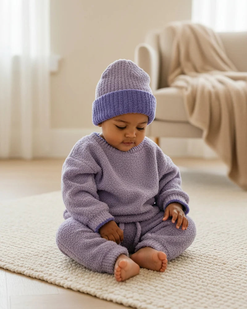 7AM Taro BOXY SWEATER • FUZZY - Online Exclusive