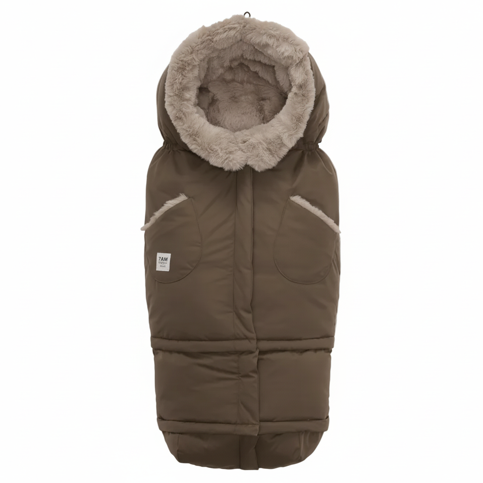 7AM Moss Brown Faux Fur BLANKET 212 EVOLUTION • HELSINKI - Online Exclusive