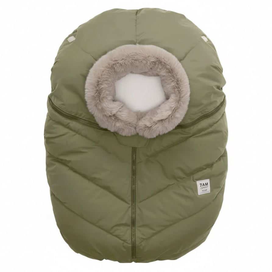 7AM Woodland Faux Fur CAR SEAT COCOON • HELSINKI - Online Exclusive