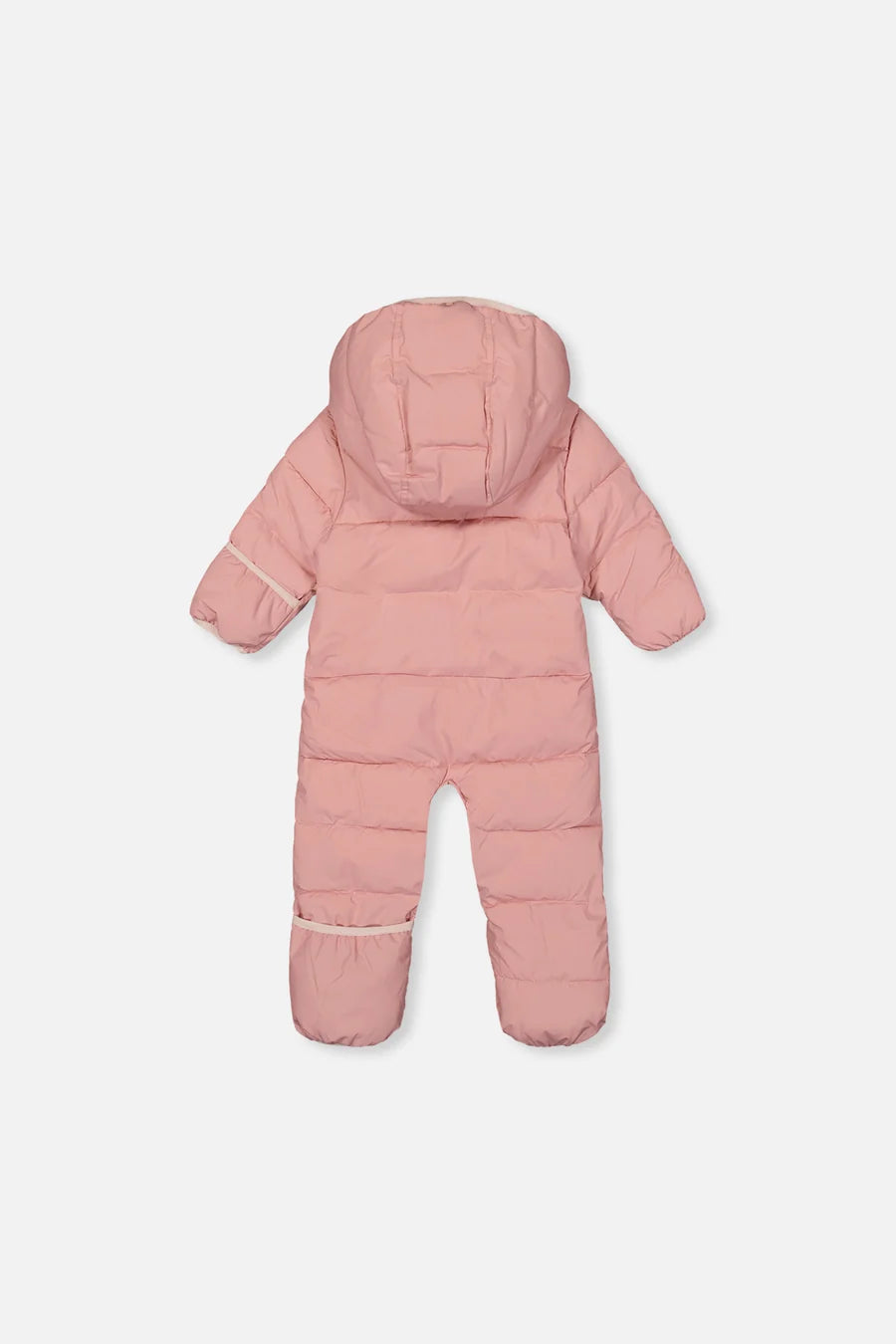 Deux Par Deux Pale Dusty Pink Baby Cloud One Piece Snowsuit Adapted For Car Seats - Online Exclusive
