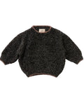 7AM Black Melange BOXY SWEATER • FUZZY - Online Exclusive