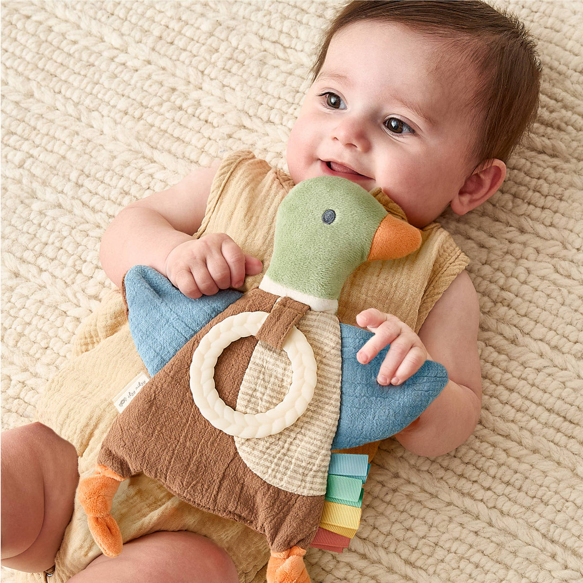 Itzy Ritzy Bitzy Crinkle™ Sensory Toy With Teether Mallard