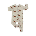 Belan J Bears Footless Zipper Sleeper with Fold Over Cuffs