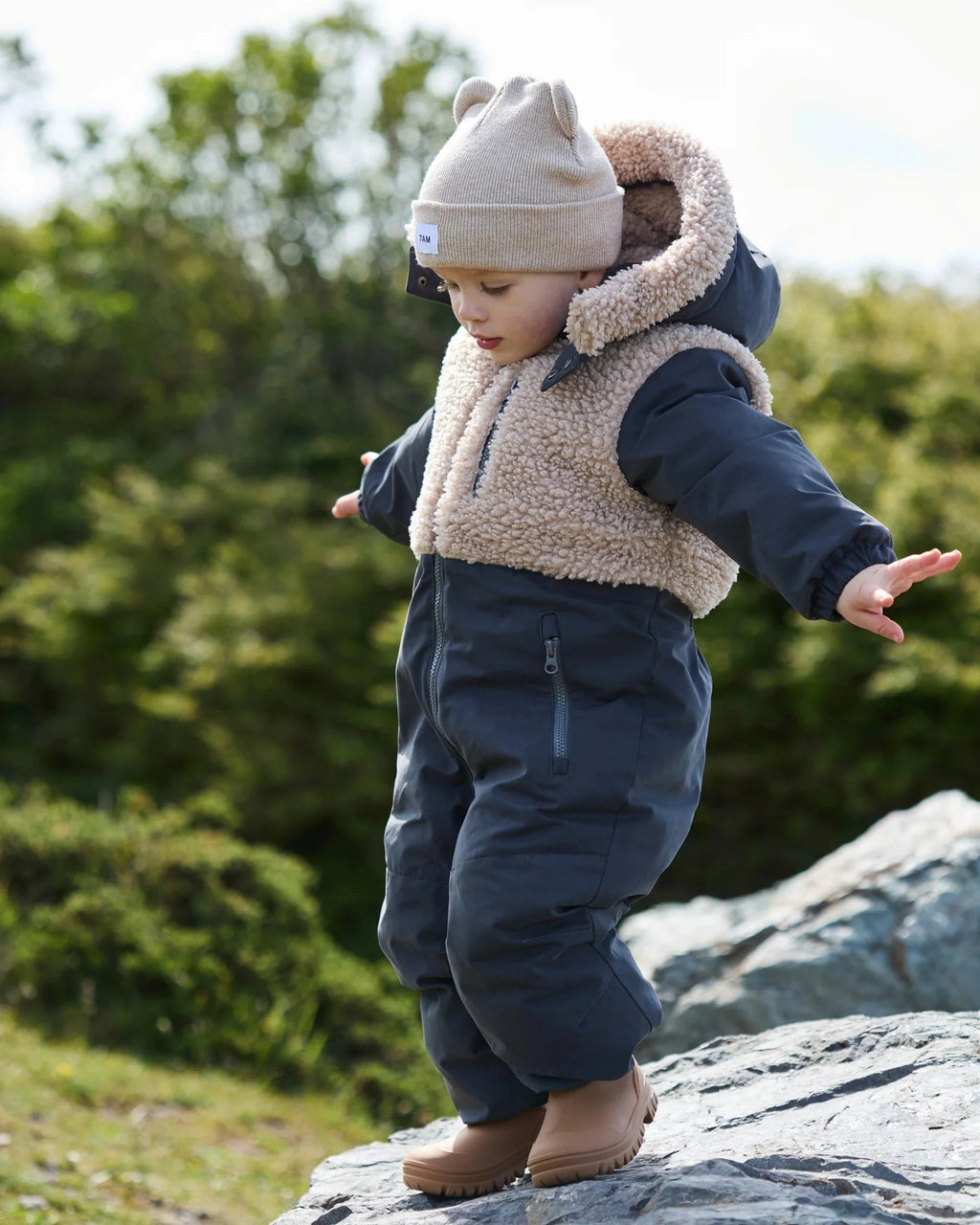7AM Smokey Teddy SNOWSUIT • TEDDY APPLIQUÉ - Online Exclusive