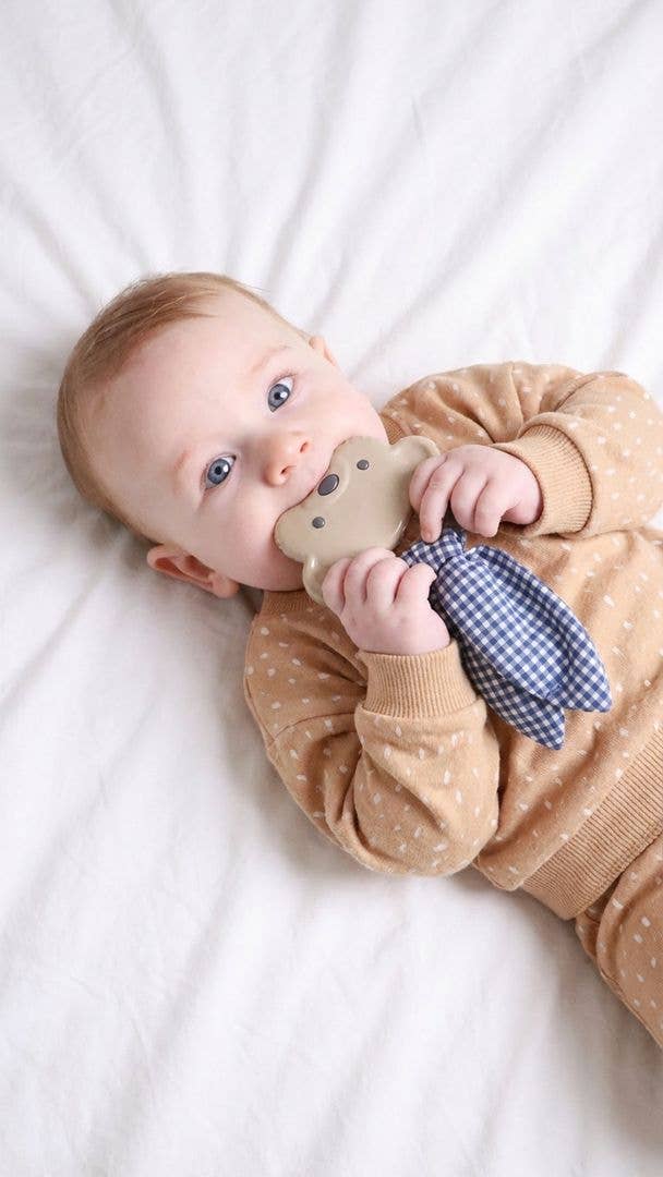 Itzy Ritzy Crinkle Crew™ Taupe Bear