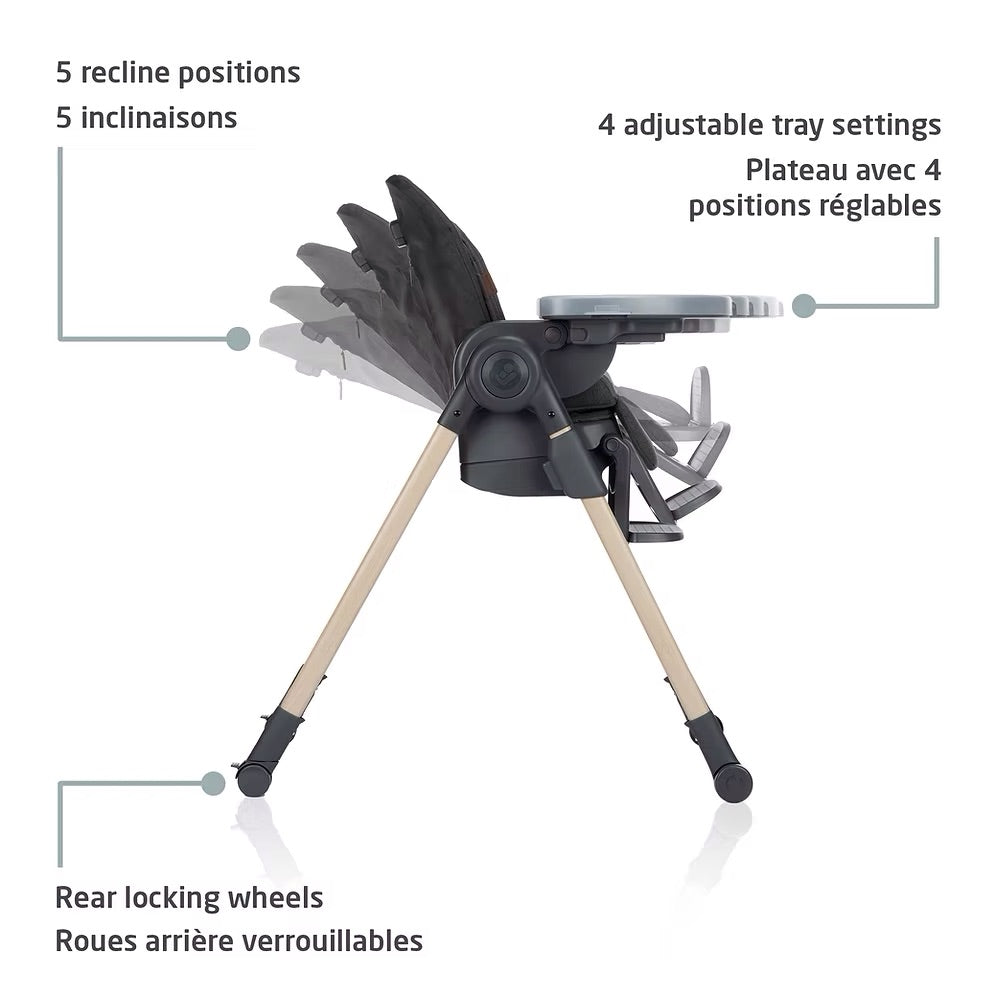 Maxi Cosi Minla High Chair Beyond Graphite - Online Exclusive