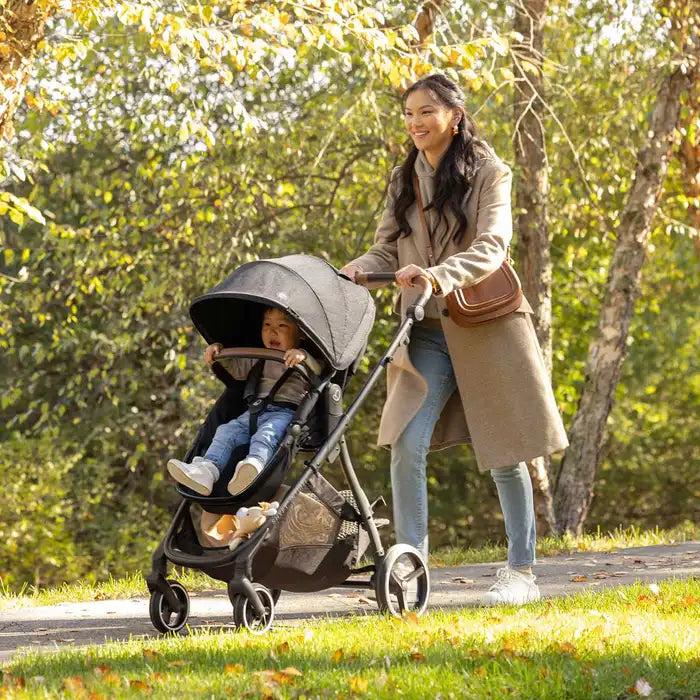 Evenflo Shyft Intuiti Travel System featuring Revolve180 LiteMax NXT with SensorySoothe - Black Shale - Online Exclusive