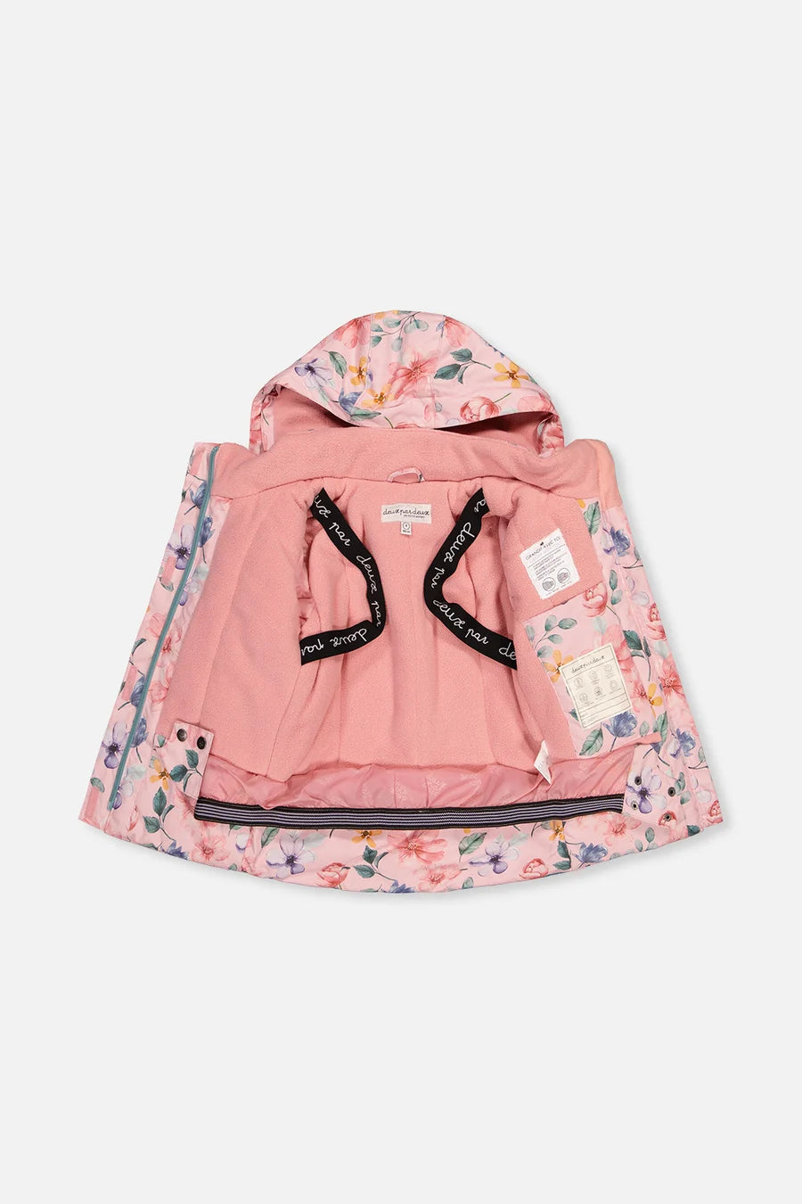Deux Par Deux Two Piece Play Snowsuit Pink Vintage Floral Print - Online Exclusive