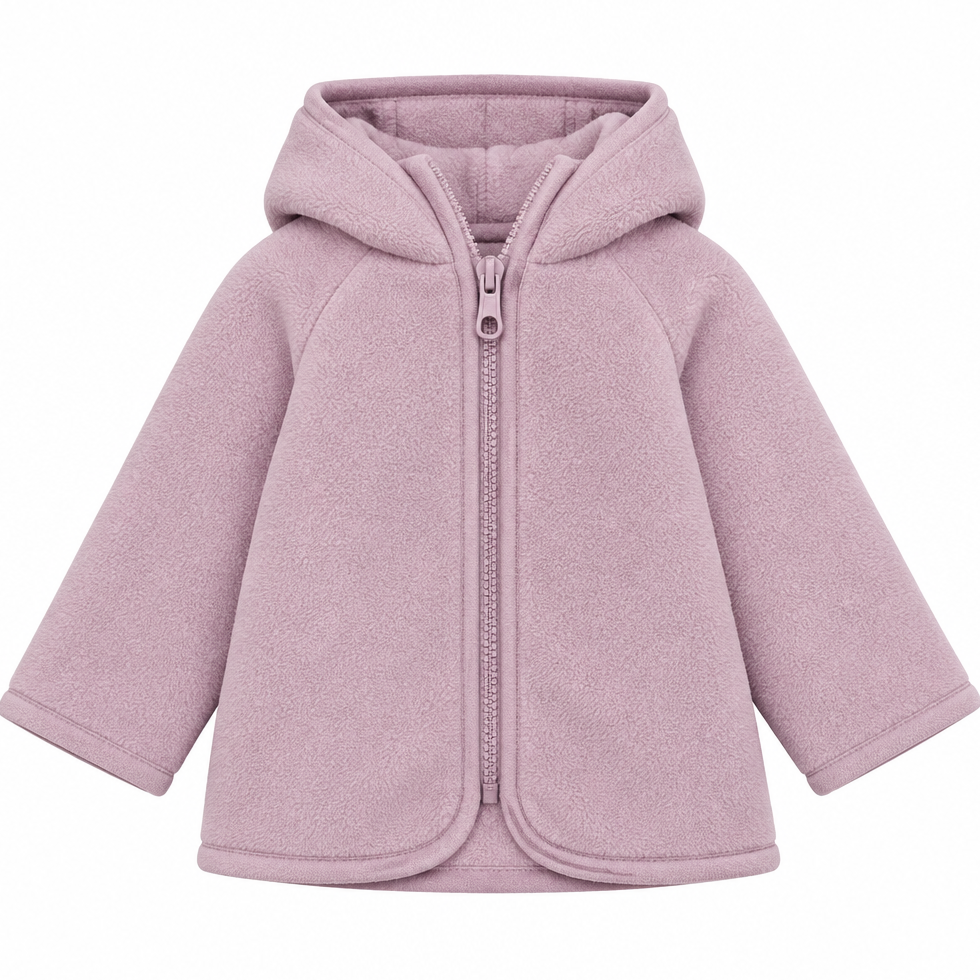 Huttelihut Woodrose Wool Fleece Jacket with Ears