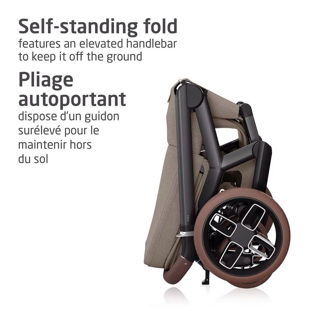 Fame Stroller & Mico Luxe+ Car Seat Travel System - Twillic Truffle - Online Exclusive