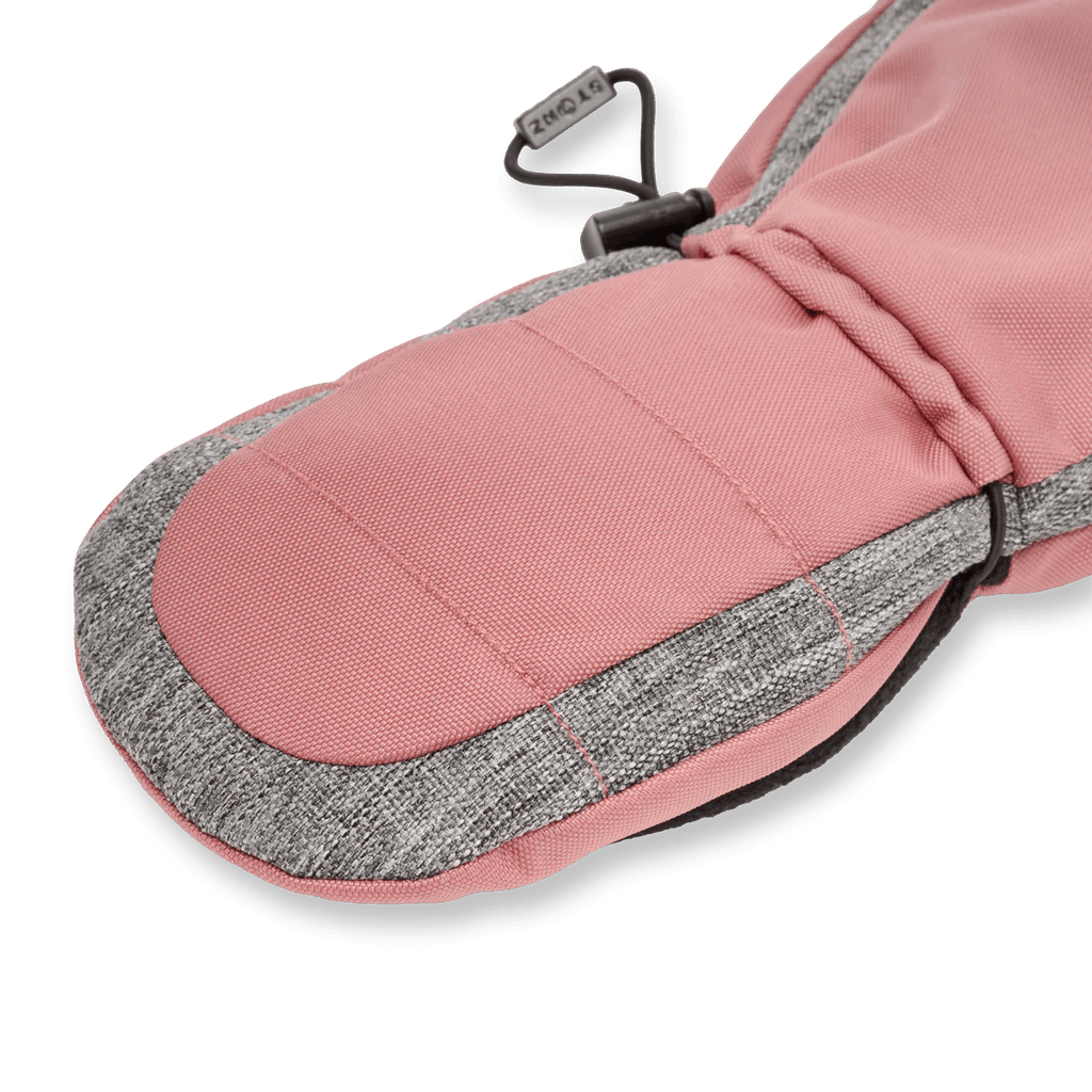 Stonz Dusty Rose/Heather Grey Snow Mitts