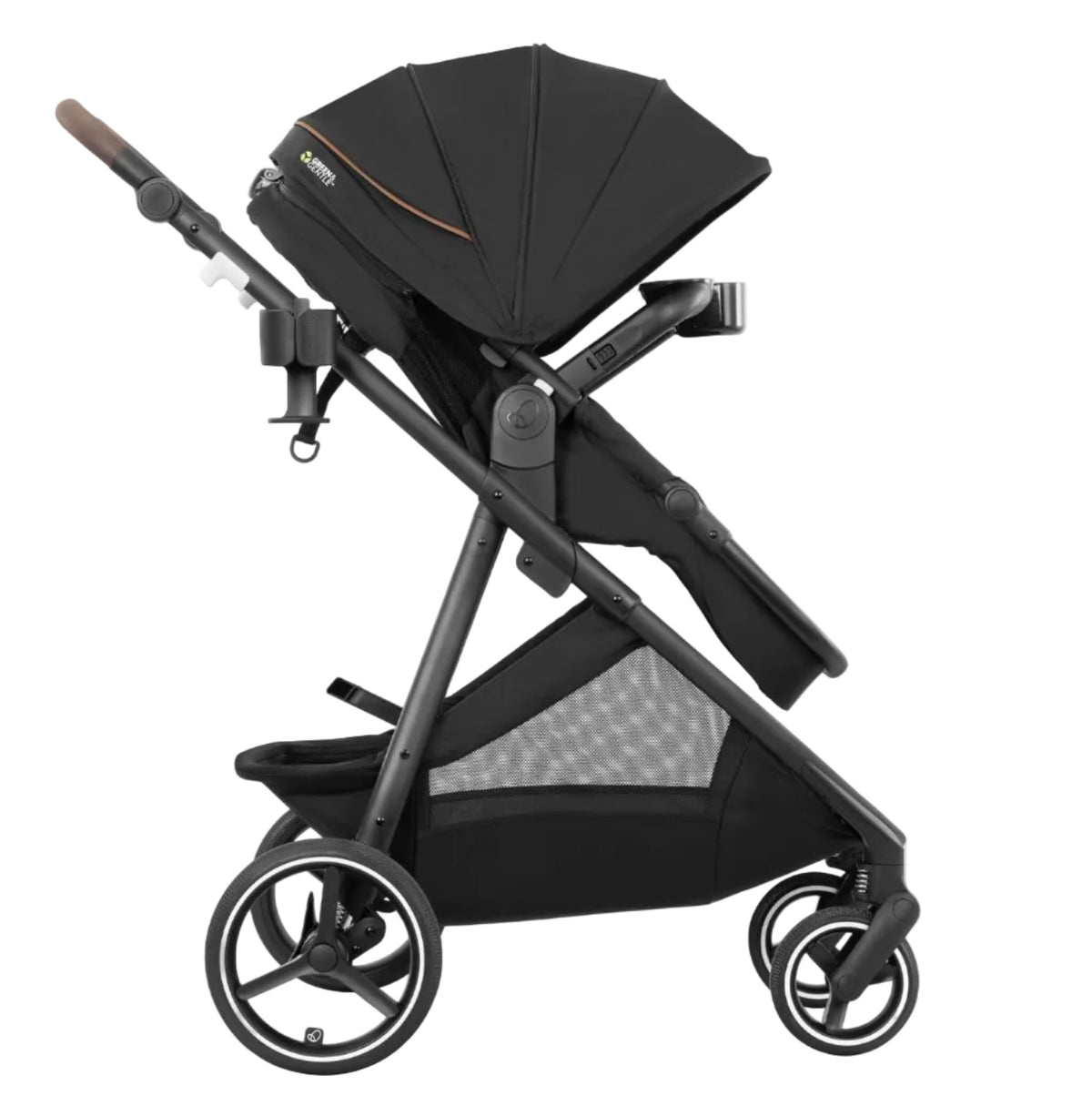 Evenflo Intuiti+ Stroller, Jasper Black (Green and Gentle) Online Exclusive