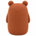Milly Stone Silicone Piggy Bank Bear Warm Cocoa