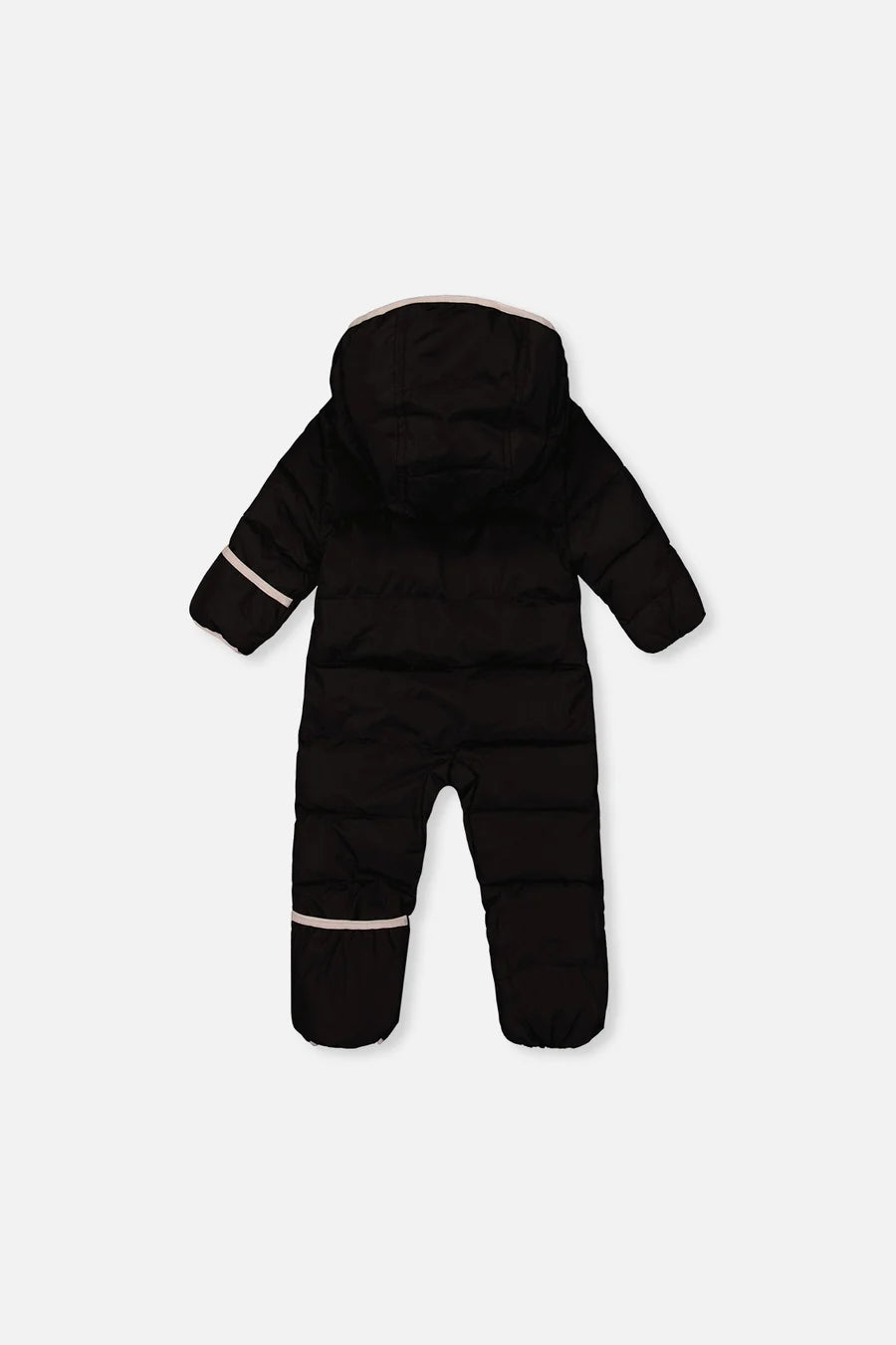 Deux Par Deux Black Baby Cloud One Piece Snowsuit Adapted For Car Seats - Online Exclusive