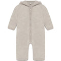 Huttelihut Camel Melange Pram Suit Ears Cotton Fleece