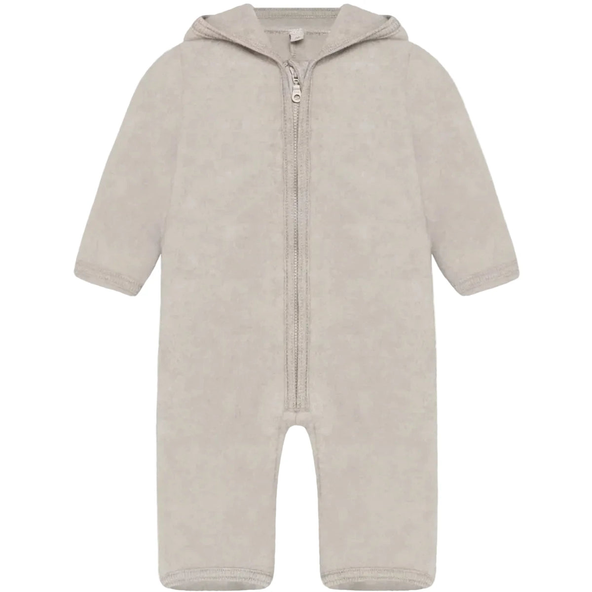 Huttelihut Camel Melange Pram Suit Ears Cotton Fleece