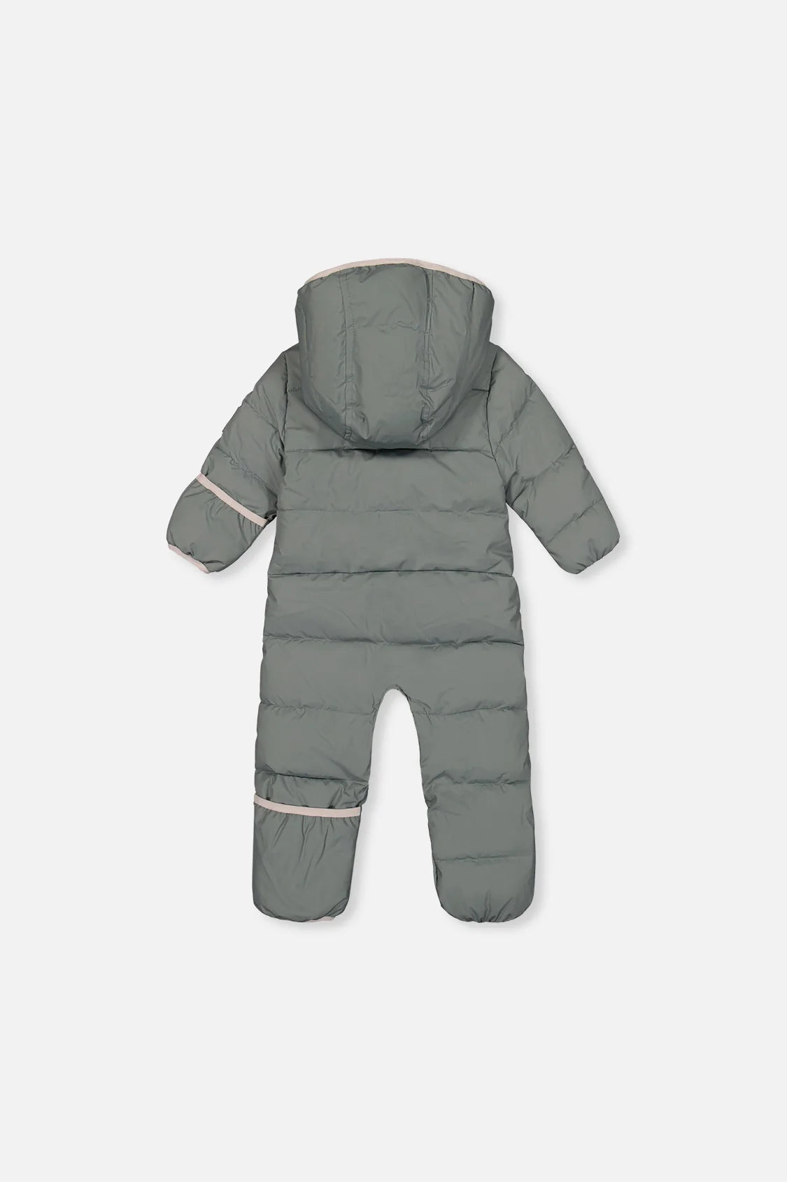 Deux Par Deux Sage Green Baby Cloud One Piece Snowsuit Adapted For Car Seats - Online Exclusive
