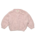 7AM Powder Pink BOXY BOW SWEATER • FURRY - Online Exclusive