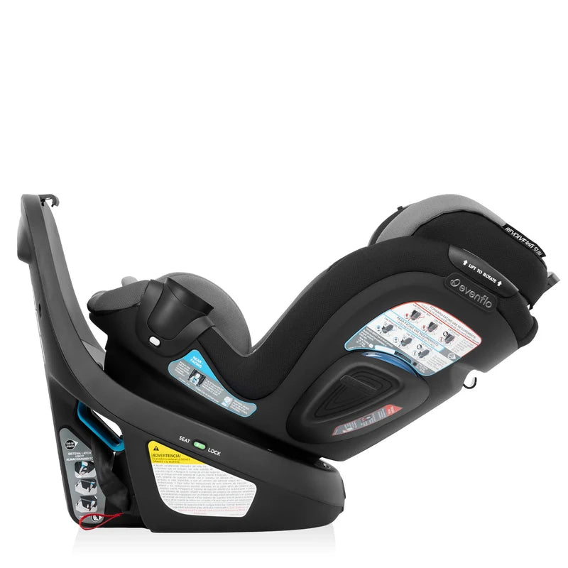Evenflo GOLD Revolve360 Slim 2-In-1 Rotational Convertible Car Seat w/Sensorsafe - Obsidian - Online Exclusive