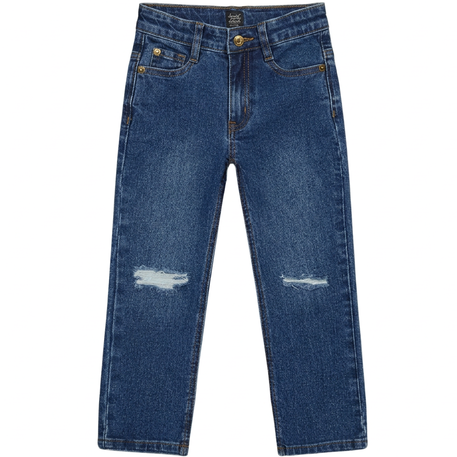 Deux Par Deux Navy Blue Denim Stretch Jeans