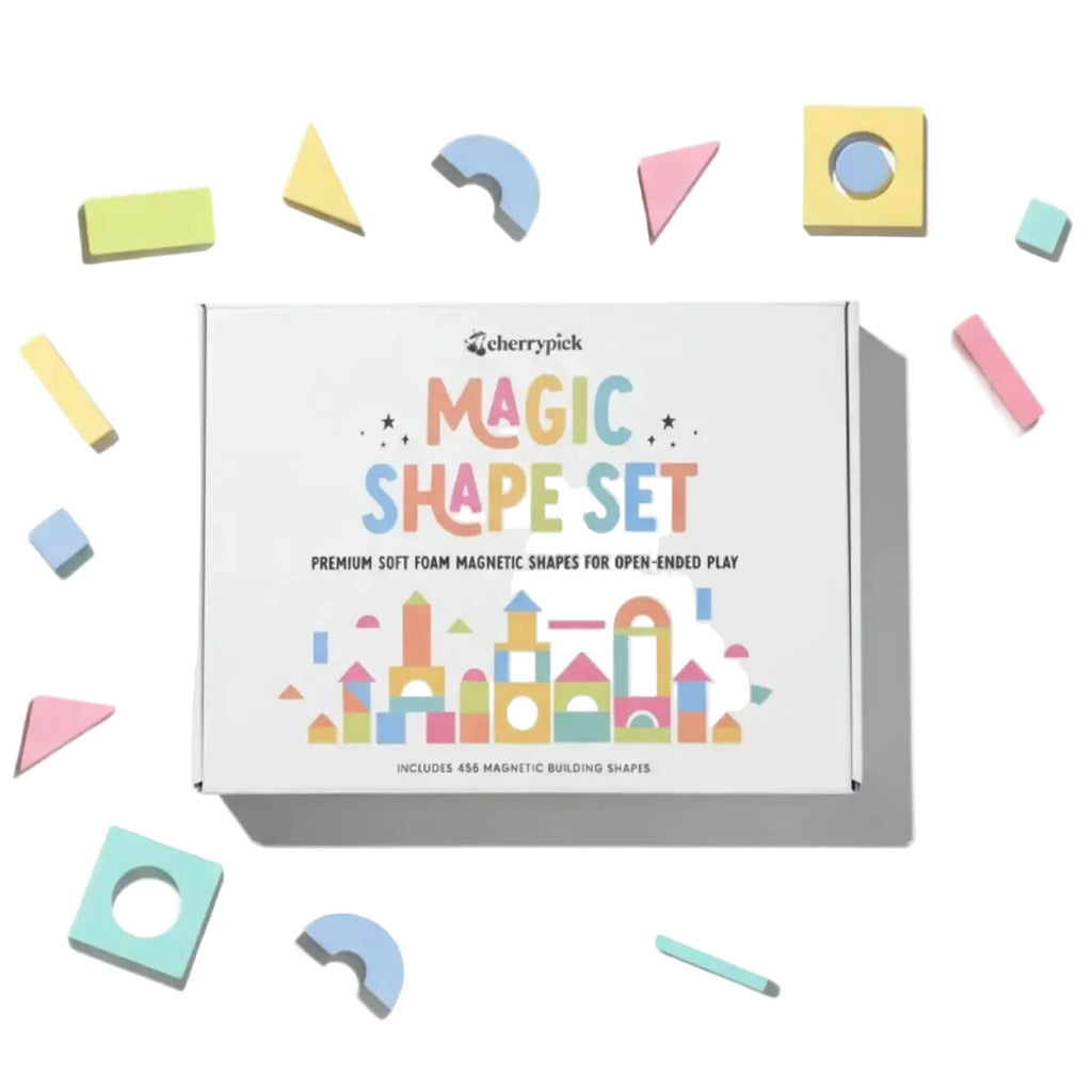 Cherrypick - Magic Shape Set - Soft Foam Magnetic Shapes for Building and Play