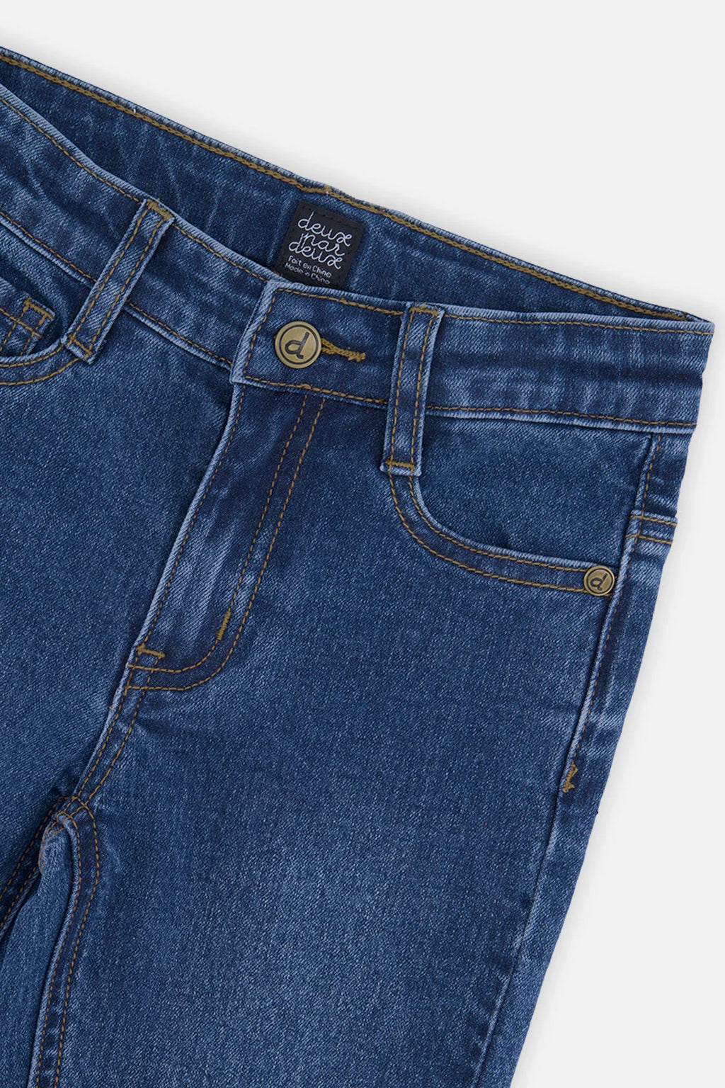 Deux Par Deux Navy Blue Denim Stretch Jeans