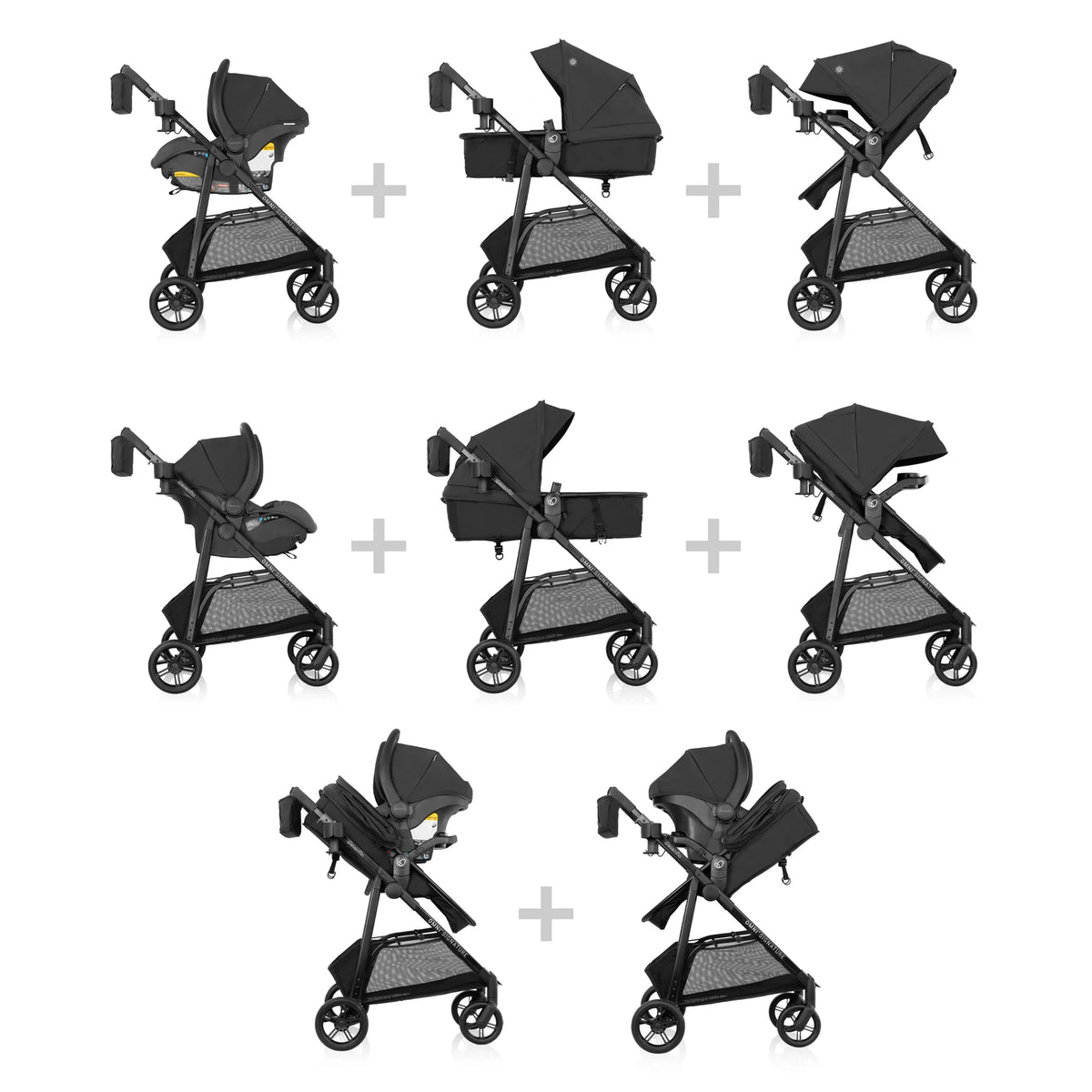 Evenflo Omni Signature Travel System - Porto Black
