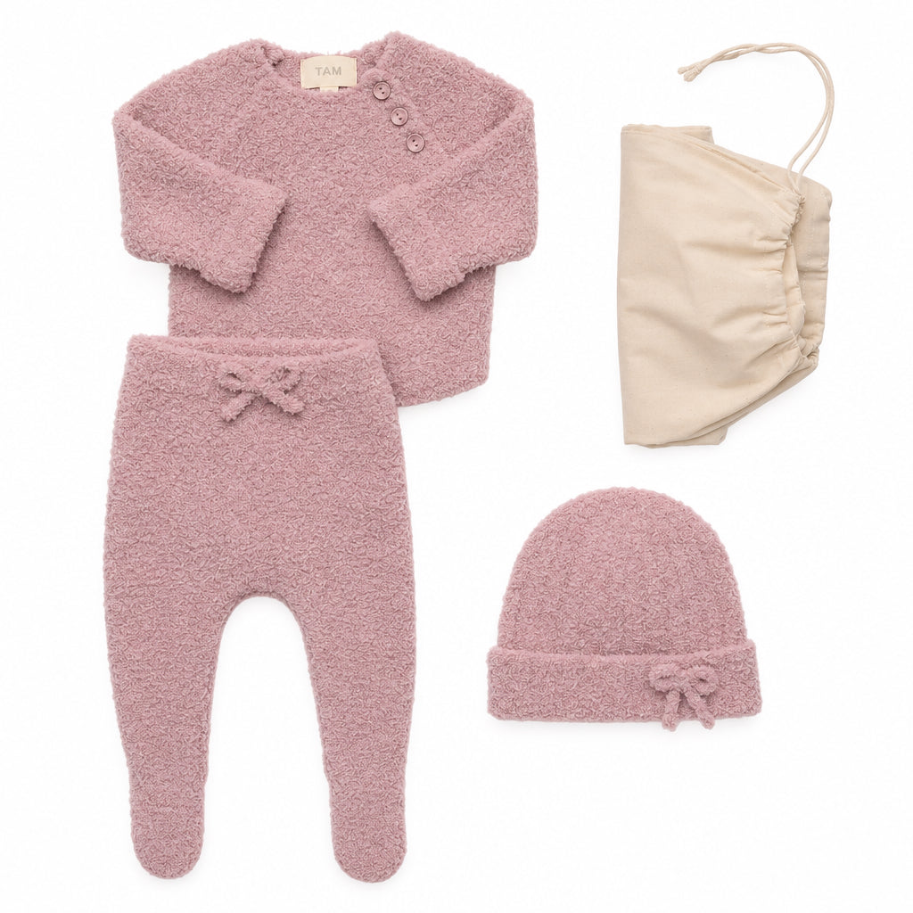 7AM Ash Rose Infant Set Fuzzy - Online Exclusive