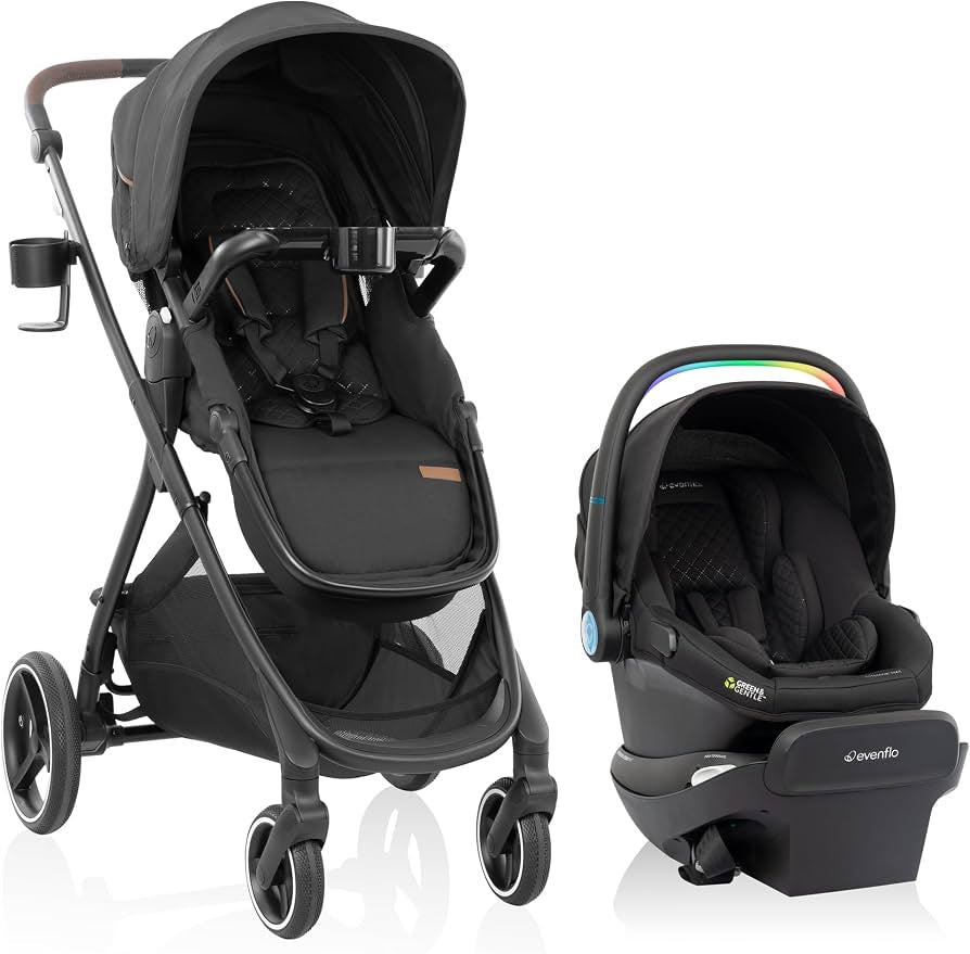 Evenflo Shyft Intuiti TS w/Revolve LiteMax NXT & Sensory Soothe - Jasper Black (Gold) - Online Exclusive