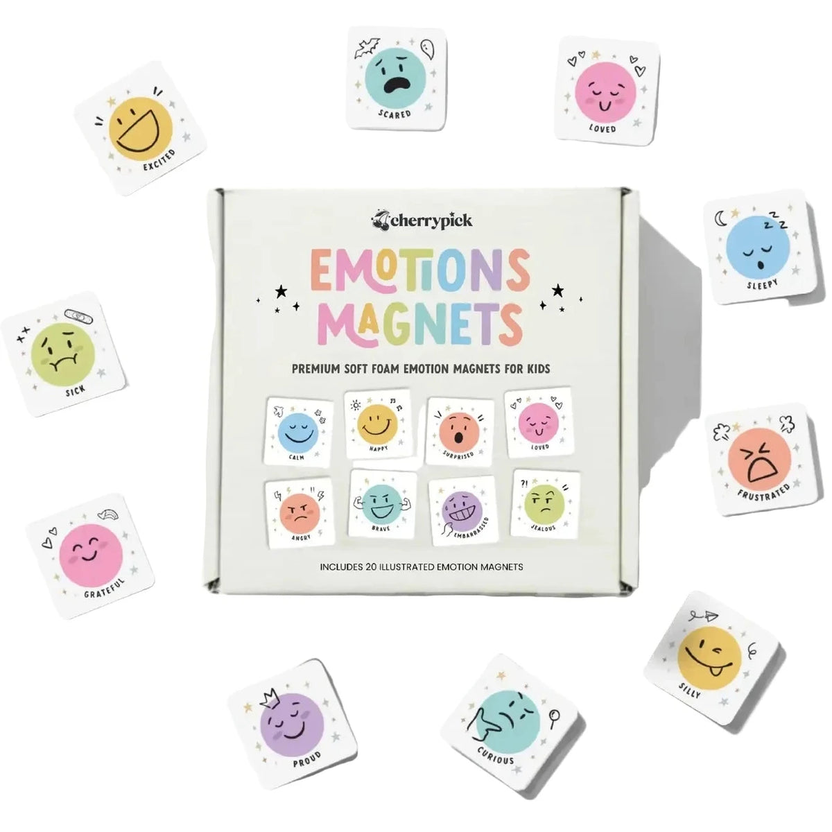 Cherrypick - Emotions Magnets - Soft Foam Magnets (20pc set)