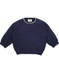 7AM Navy BOXY SWEATER • FUZZY - Online Exclusive