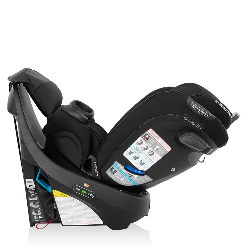 Evenflo GOLD Revolve360 Extend All-In-One  Rotational Car Seat w/Sensorsafe - Onyx - Online Exclusive