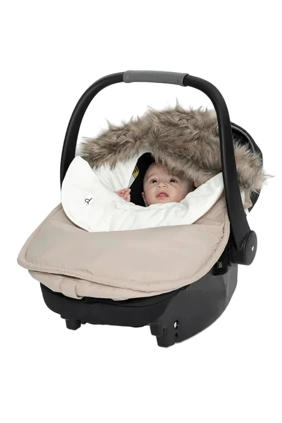 Deux Par Deux Bunting Bag For Car Seats & Strollers Beige - Online Exclusive