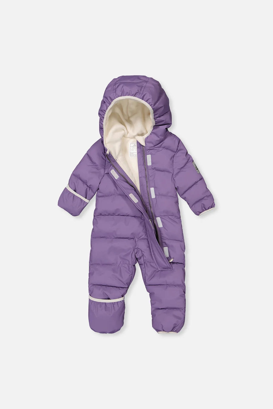 Deux Par Deux Violet Baby Cloud One Piece Snowsuit Adapted For Car Seats - Online Exclusive