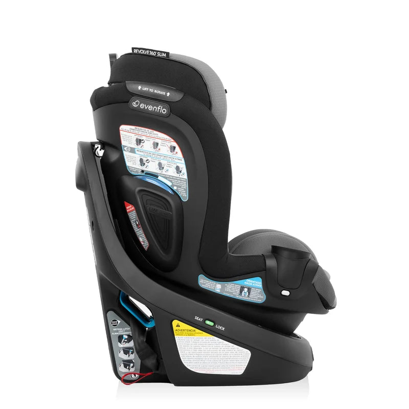 Evenflo GOLD Revolve360 Slim 2-In-1 Rotational Convertible Car Seat w/Sensorsafe - Obsidian - Online Exclusive