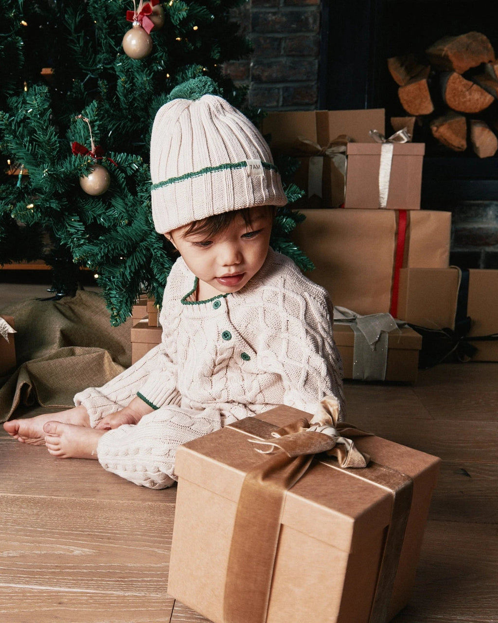 7Am Wheat Ivy CABLE COTTON SWEATER • HOLIDAY - Online Exclusive