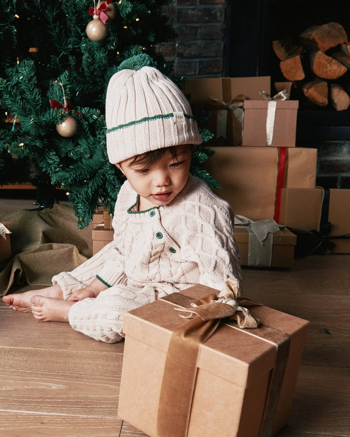 7Am Wheat Ivy CABLE COTTON SWEATER • HOLIDAY - Online Exclusive