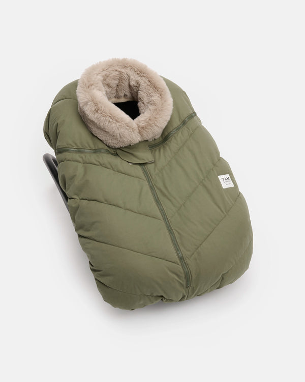 7AM Woodland Faux Fur CAR SEAT COCOON • HELSINKI - Online Exclusive