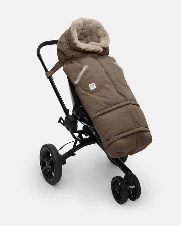 7AM Moss Brown Faux Fur BLANKET 212 EVOLUTION • HELSINKI - Online Exclusive