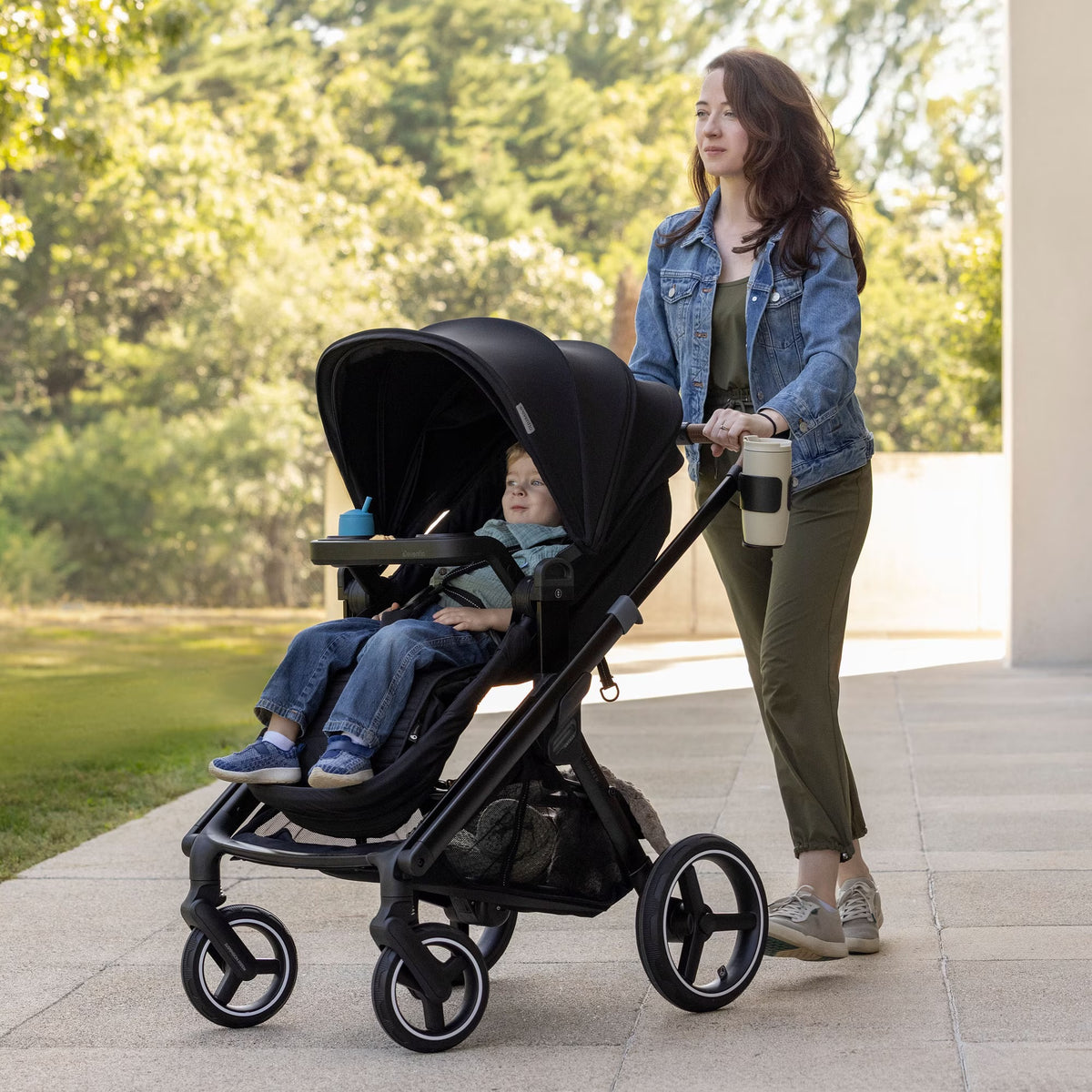Evenflo Transformer Stroller-Wagon Travel System (core) - Pitch Black - Online Exclusive