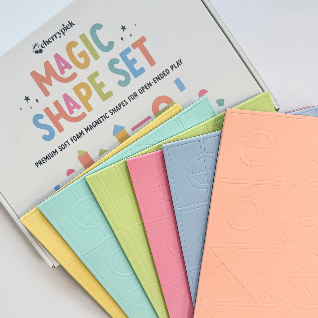 Cherrypick - Magic Shape Set - Soft Foam Magnetic Shapes for Building and Play