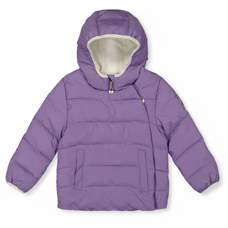 Deux Par Deux Winter Jacket Adapted For Car Seats Violet - Online Exclusive