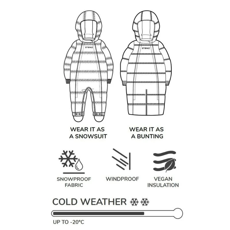 Stonz Black Puffer Snow Suit