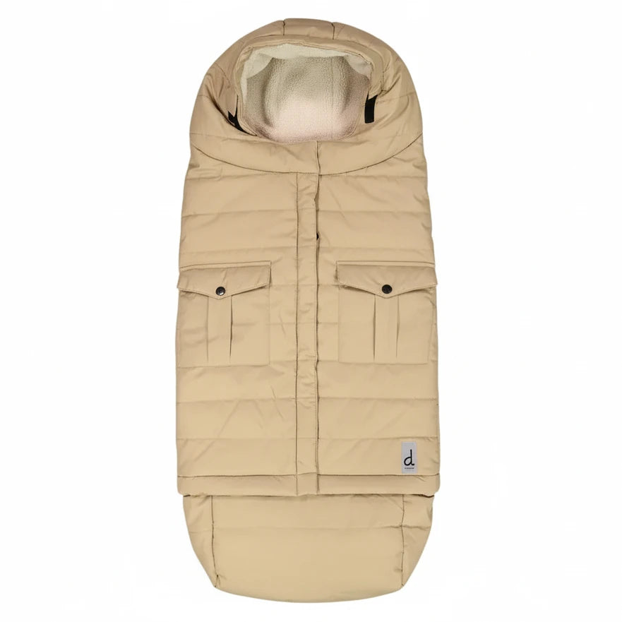 Deux Par Deux Evolutive Footmuff For Car Seats And Strollers Taupe - Online Exclusive