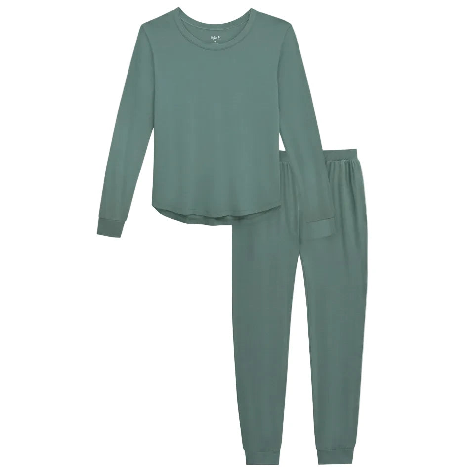 Kyte Kyte Women Jogger Pyjama Set in Pine