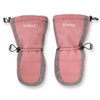 Stonz Dusty Rose/Heather Grey Snow Mitts